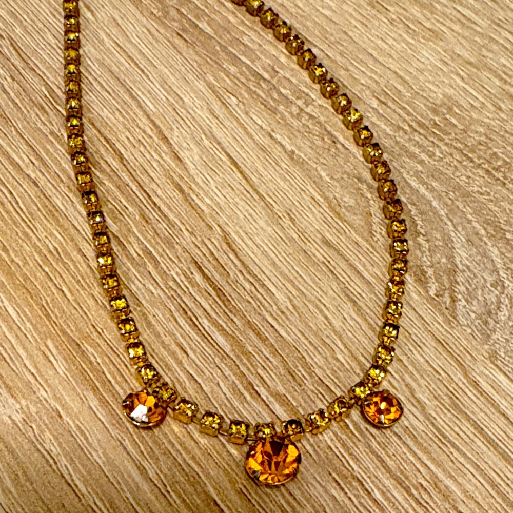 Vintage crystal necklace